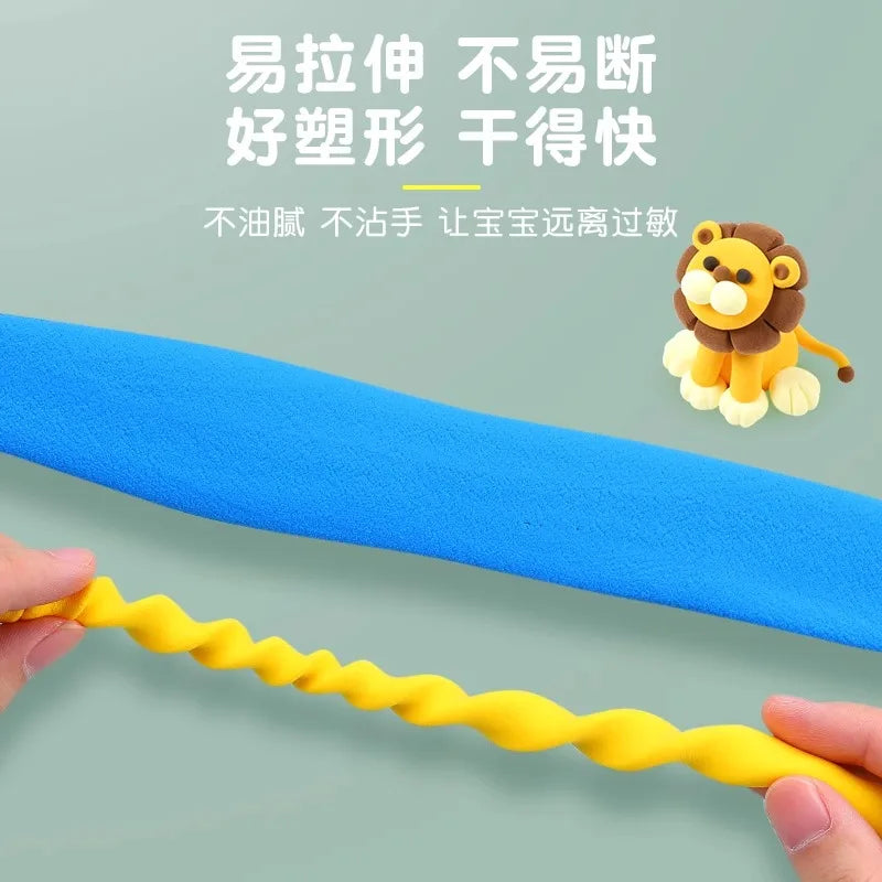 M&G 12/24/36 colors ultralight clay children's safety assured color clay easy plastic playdough handmade clay toys diy material