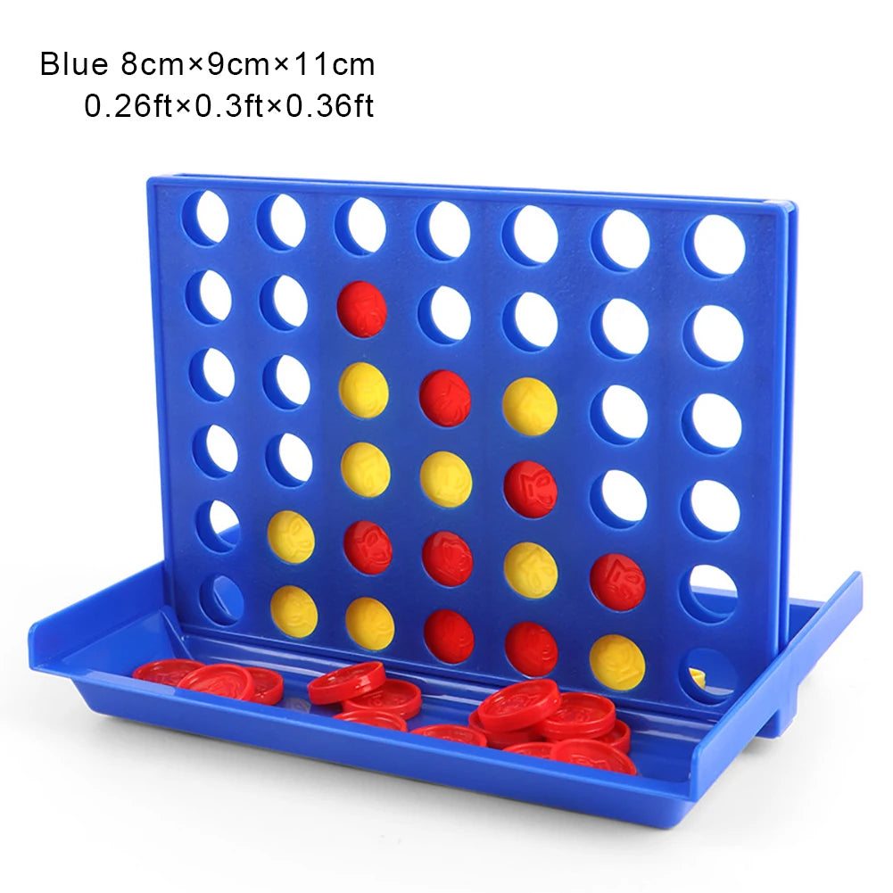 Connect 4 Game Classic Master Foldable Kids Children Line Up Row Board Puzzle Toy Gifts Board Game Parent-child Interactive Toys