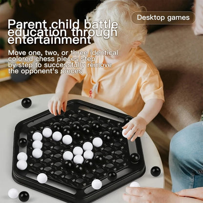 Strongman chess push-push chess parent-child interaction logic exercise children's strategy thinking black and white chess game