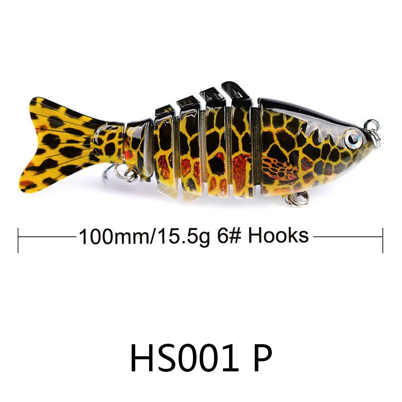 Mini Multi Jointed Swimbait Fishing Lure Flexible Fish Bait Bionic Crankbait Sinking Pesca Pike Bass Tackle