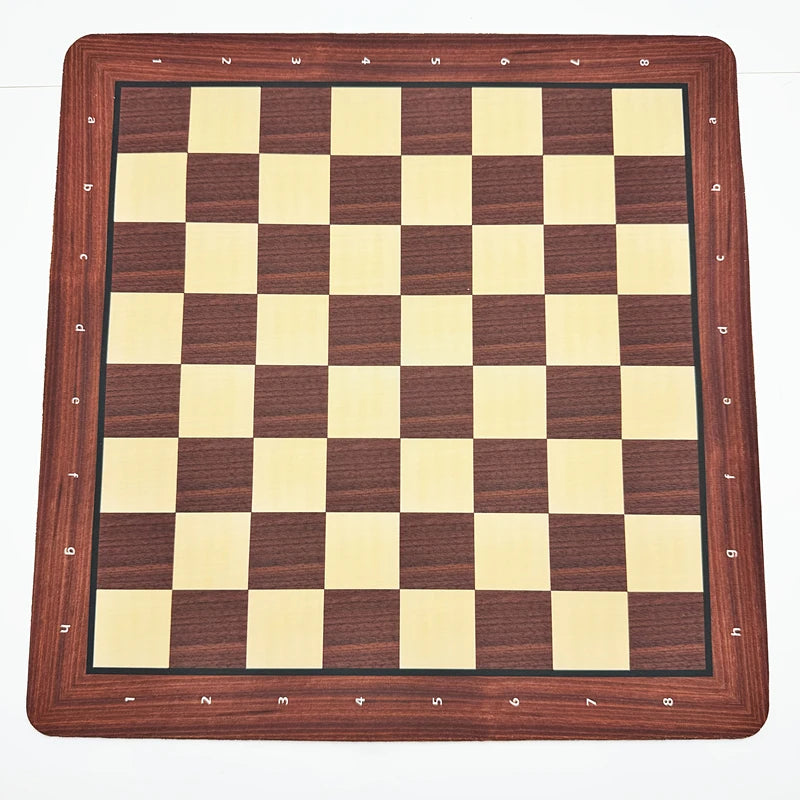 Large 48cm/18.9inch chess board, specially designed for competitions, foldable and rollable soft rubber chess checkers board