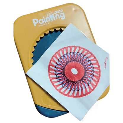 Spirograph Drawing Kit with Storage - Interlocking Gear Art Set for Kids