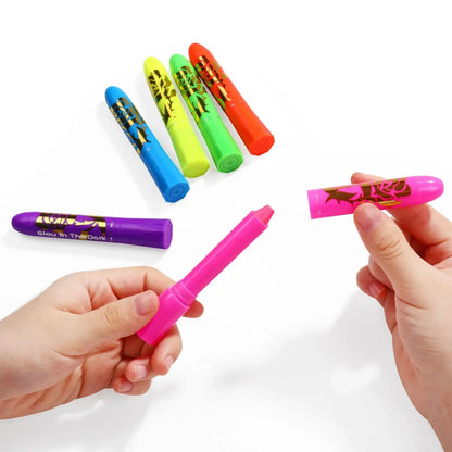 10 Colors Glow Neon Oil Face Body Art UV Glow Oil Painting Halloween Party Water-based Halloween Crayons