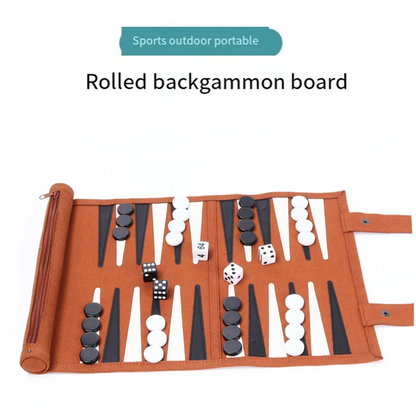 New Backgammon Board Game Portable Backgammon Sets for Adults Travel Games Adult Roll Design Children'S Puzzle Game Board