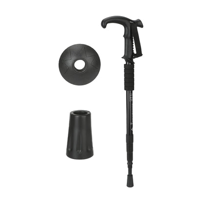 Mountain Climbing Crutch Scalable Trekking Pole Outdoor Straight Handle Hiking Climb Stick Suitable For Particularly Steep Climb