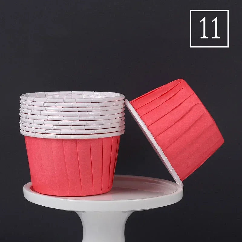 50pcs Large Size Paper for Cupcakes Muffin Cupcake Paper Cups Baking Cupcakes Paper or Wedding Party Oilproof Cake Wrapper