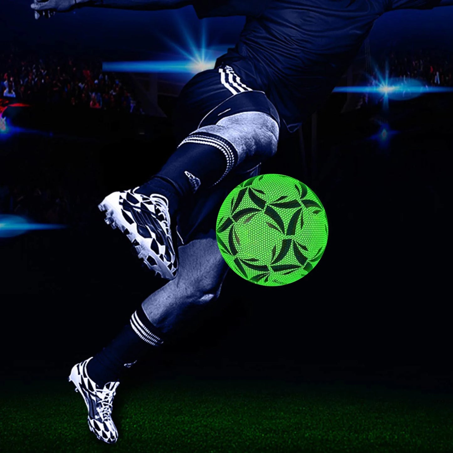 Reflective Football LED Training Soccer Luminous Fluorescent Reflective Cool Luminous No. 5 No. 4 Football For Child Adult