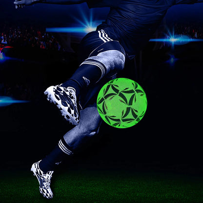 Reflective Football LED Training Soccer Luminous Fluorescent Reflective Cool Luminous No. 5 No. 4 Football For Child Adult