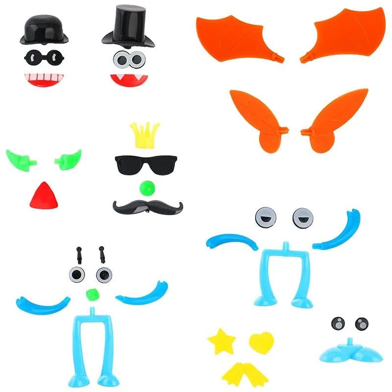 Playdough Molds Dough Accessories Handicraft Toys Cutter Roller Hat Eyes Nose Plasticene Models Kindergarten Kids DIY Crafts