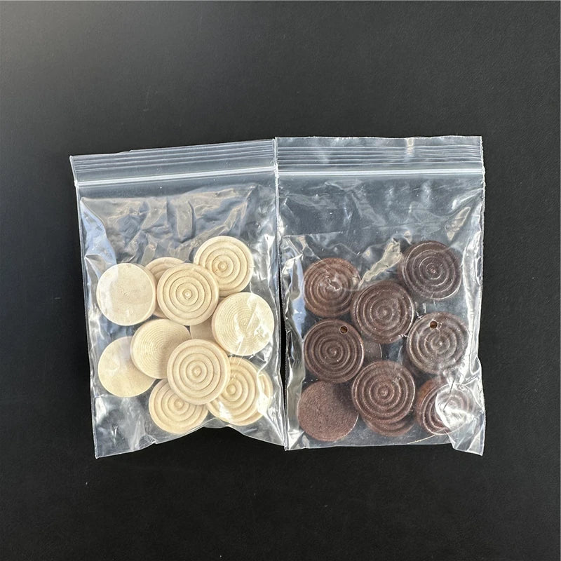 24 pieces 1 set of 2.5cm/0.98inch round wooden checkers Round international checkers pieces board game backgammon accessories