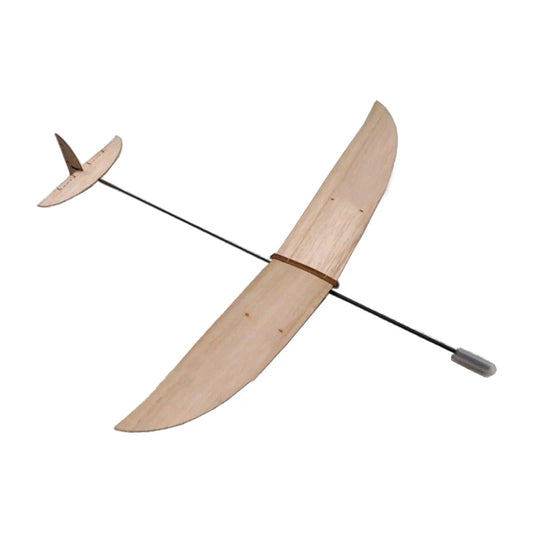 1Set Hand Thrown Carbon Rod Model Airplane Wooden Hand-throwing Glider Plane Wingspan 377mm for DIY Assembly Kit