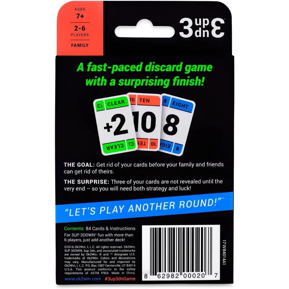 board game Win 3UP 3DOWN Card Game
