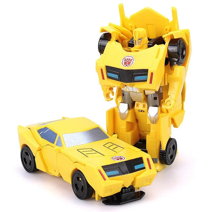 Transforming Toy Car Children 12cm Transformation Robot Kit Toys Models 2 In 1 One Step  Model Deformed Car Toy for Boy Gift