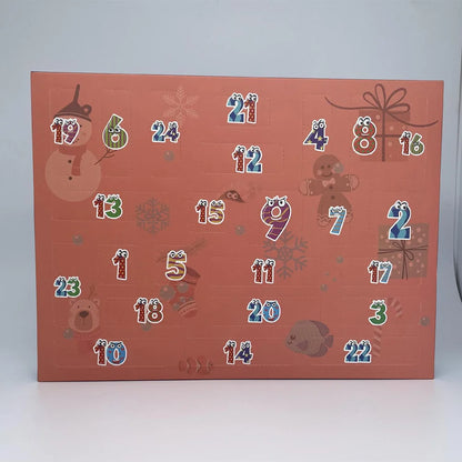 24 Days Fishing Lures Set Fishing Lure Advent Calendar Xmas Surprise Fish Bait Gift for Fishing Lovers Father Boyfriend Brother