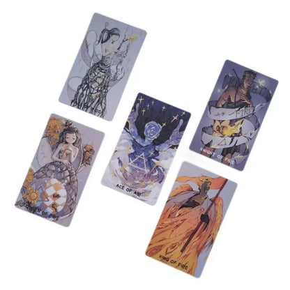 78pcs Monsoon Tarot With Paper Instruction For Amily Friends Party Divination Board Game Oracle Cards Party Playing Cards Tarot