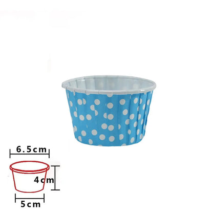 50/100pcs Non-stick Cupcake Tray DIY Cake Mold Rolled Edge Cups 3.25oz Mini Pack Muffins Cup Children's party Baking Supplies