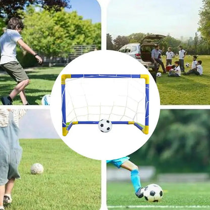 Folding Mini Football Soccer Ball Plastic Removable Goal Post Net Set High-strength Kids Indoor Outdoor Child Birthday Gift