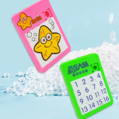 1-16 Number Learning Slide Puzzles Cartoon Education Letter Animal Children's Jigsaw Puzzle Games Brain Exercise Mini Toys