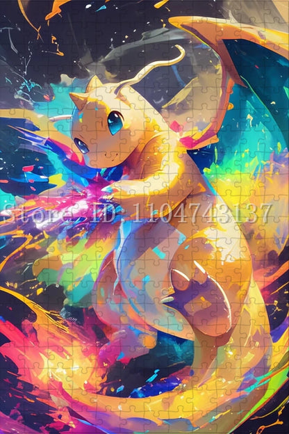 Pokemon Fantasy Jigsaw Puzzles Anime Character Pikachu Charmander Puzzles Intelligence Game Toys