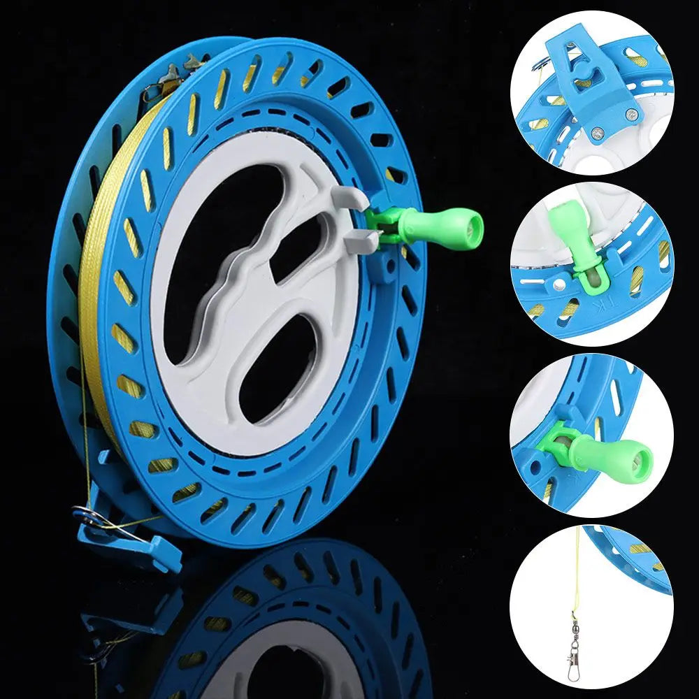 1PC Hot Sale Outdoor Kite Line Winder Winding Reel Grip Wheel Kite Flying Tool Plastic Twisted String Line Wheel Kids Fun Toys
