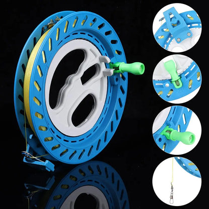 1PC Hot Sale Outdoor Kite Line Winder Winding Reel Grip Wheel Kite Flying Tool Plastic Twisted String Line Wheel Kids Fun Toys