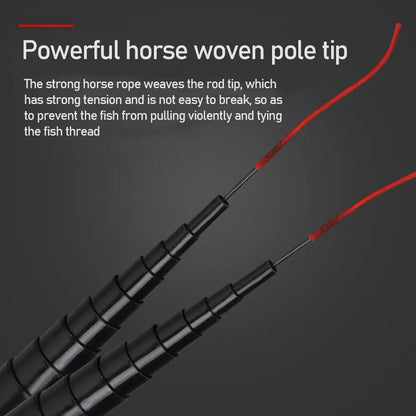 1.8m 2.1m 2.4m 2.7m 3.0m Super Light Hard High Carbon Fiber Telescopic Fishing Rods Hand Pole Freshwater Carp Stream Dropship