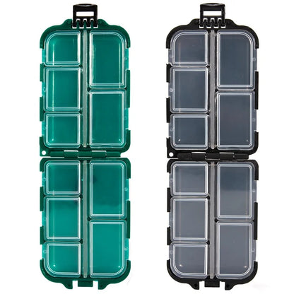1-8 Compartments Storage Box Carp Fishing Tackle Boxes System Fishing Bait Spoon Hook Storage Container Portable Fishing Box