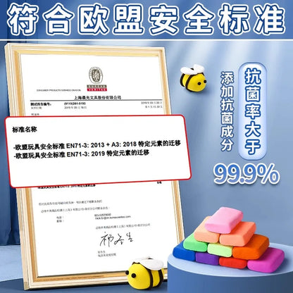 M&G 12/24/36 colors ultralight clay children's safety assured color clay easy plastic playdough handmade clay toys diy material