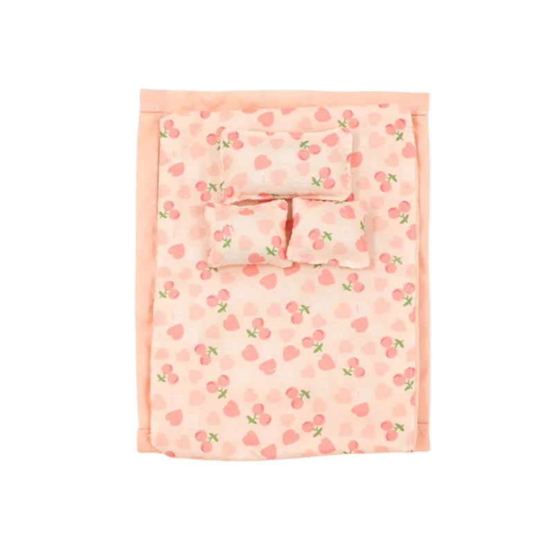 14 Colors of Sleeping Bags+Eye Masks For labubu 17cm Plush Doll Clothes Accessories Girl‘s Toys Birthday Christmas Gift