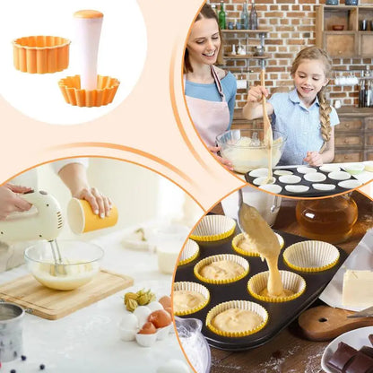 Tart Tamper Set Flower Cookies Tamper Non Stick Food Safe Reusable Removable Cake Pastry Baking Tool For Egg Tart Making
