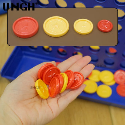 UNGH Foldable Connect 4 in A Line Board Game Classic Party Bingo Chess Family Game Toy Educational Toy for Kids Children