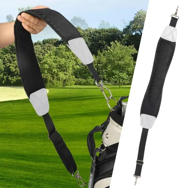 Golf Bag Single Shoulder Strap Adjustable Golf Bag Straps Sturdy Thick Pad Straps Single Padded Adjustable Straps Non-slip