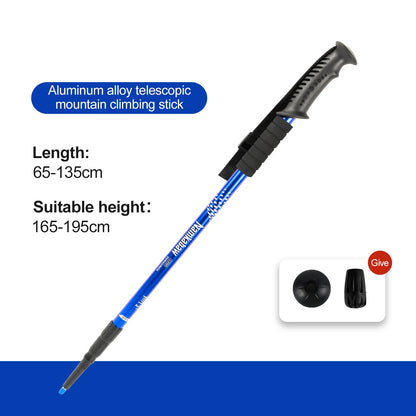 Ultralight Adjustable Trekking Poles 3-Section Aluminum Alloy Nordic Walking Sticks Telescopic Non-Slip for Men And Women Hiking