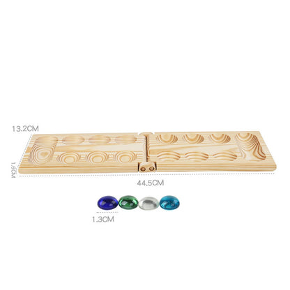 Mancala Board Game Multi Color Beads Classic Improve Planning Skills Collapsible,Party Supplies Family Games Ages 7 Up Board Gam