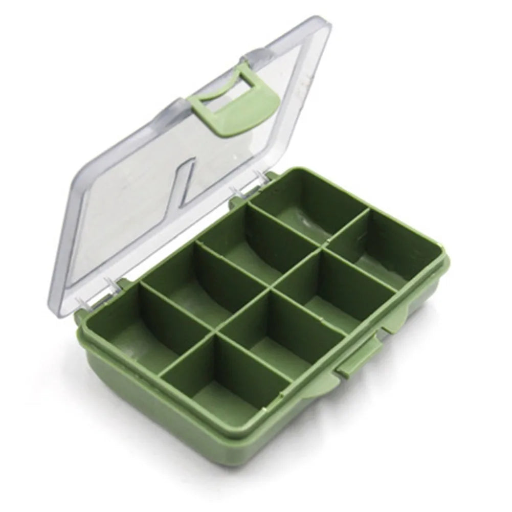1-8 Compartments Storage Box Carp Fishing Tackle Boxes System Fishing Bait Spoon Hook Storage Container Portable Fishing Box