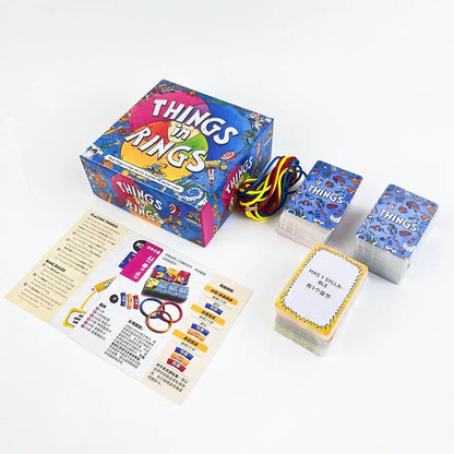 Things in Rings Interactive Board Game 2-6 Players Fun for Game Nights Corporate Events Chinese English versions of board games
