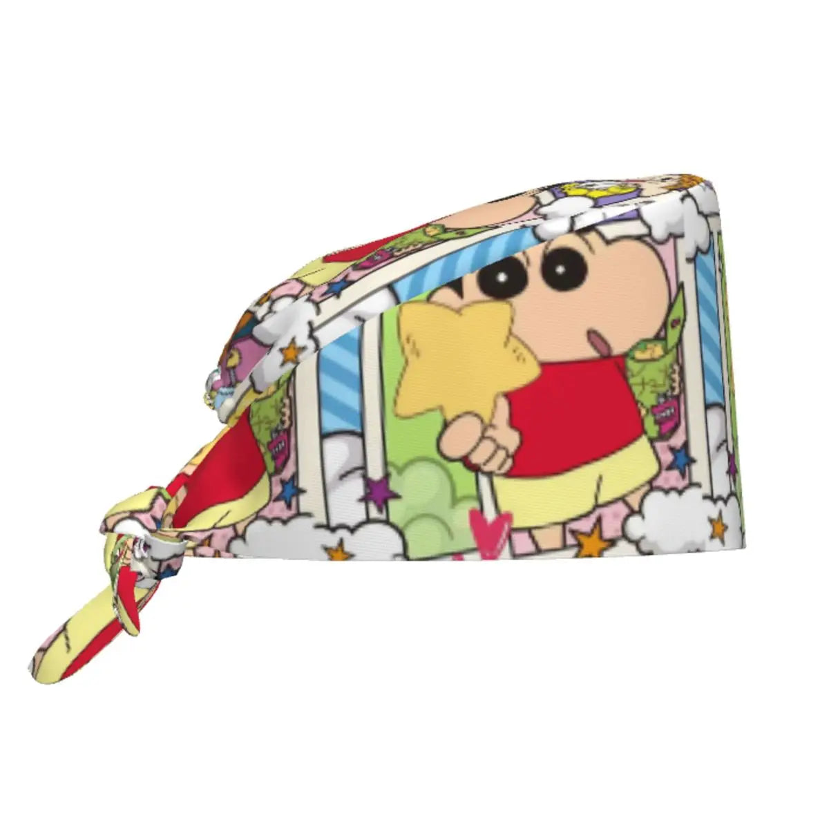 Custom Crayons Shin-chans Cute Anime Scrubs Cap Surgical Hats Women Men Operating Room Cap Nursing Cap Lab Works Hat