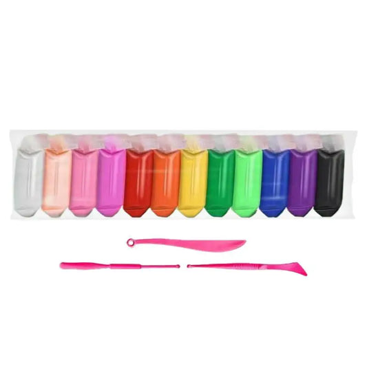 Clay Modeling Kit Sculpting Clay For Kids Non-stick Playdough Colorful Handmade Toys Craft Activities For Home Classroom School