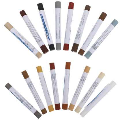 16pcs  Wood Filler Sticks Furniture Repair Crayons Touch Up Markers Scratch Wax Stick Fillers Cabinet Solid Restoration Repair