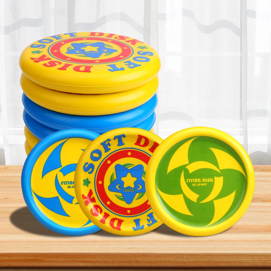 Soft frisbee safety sports hand throwing spin saucer outdoor boomerang parent-child sports sensory integration outdoor boy girl