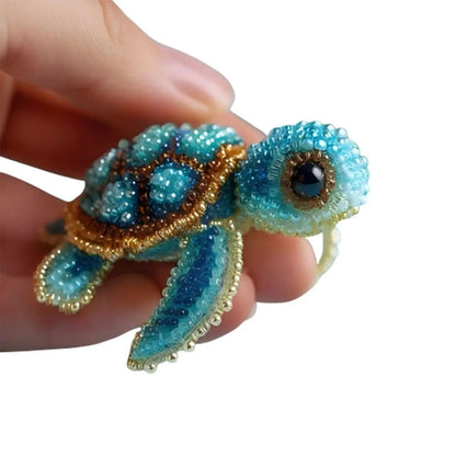 Octopus Bead Embroidery Kit Versatile Sea Creature Beaded Embroidery Diy Beadwork Craft Kit Three-Dimensional For Dining Room