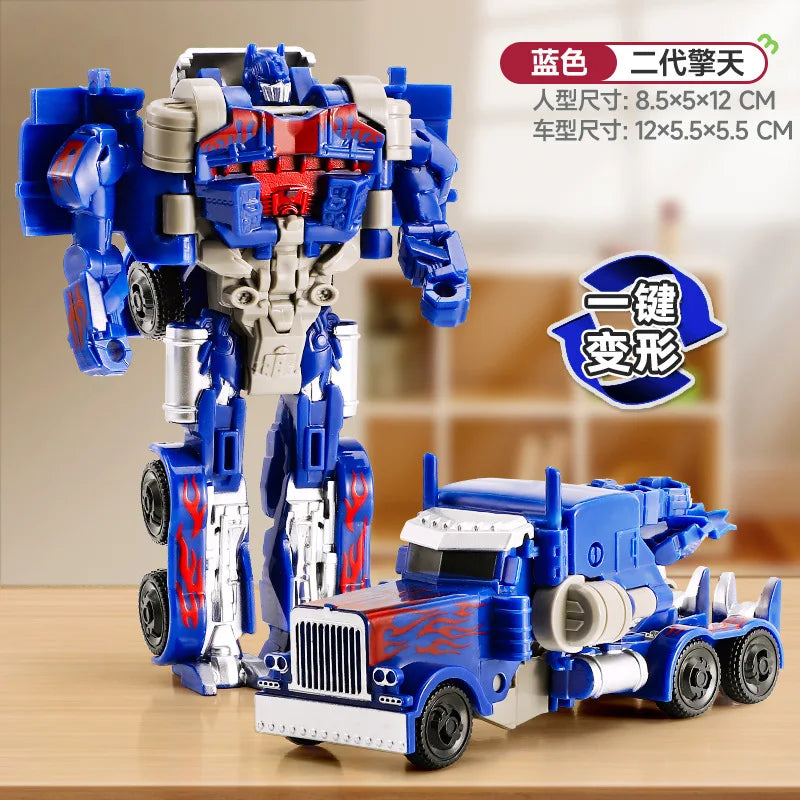 Transforming Car Model Toys Robot Kit Optimus Prime Bumblebee Deformed Car Toys Children Birthday Gift
