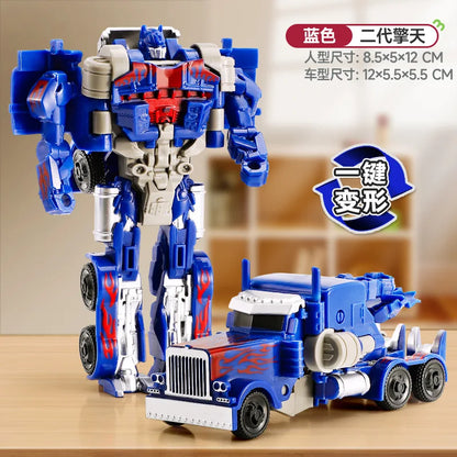 Transforming Car Model Toys Robot Kit Optimus Prime Bumblebee Deformed Car Toys Children Birthday Gift