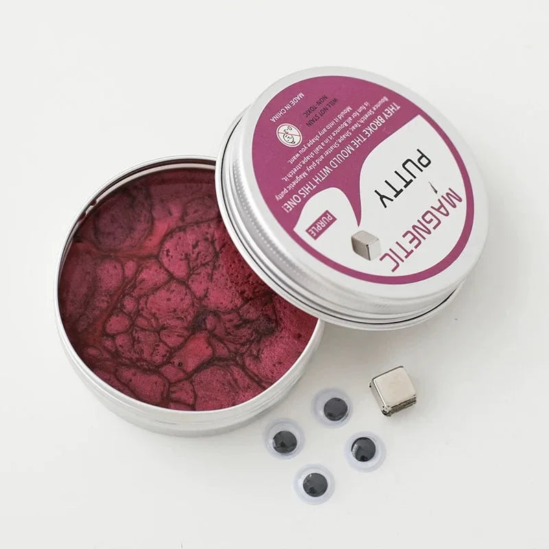 Children's Montessori Magnetic Mastic Creative Stress Bouncing Silicone DIY Playdough Plasticine Ferrofluid Kids Gifts