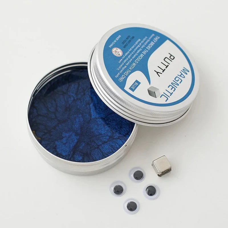 Children's Montessori Magnetic Mastic Creative Stress Bouncing Silicone DIY Playdough Plasticine Ferrofluid Kids Gifts