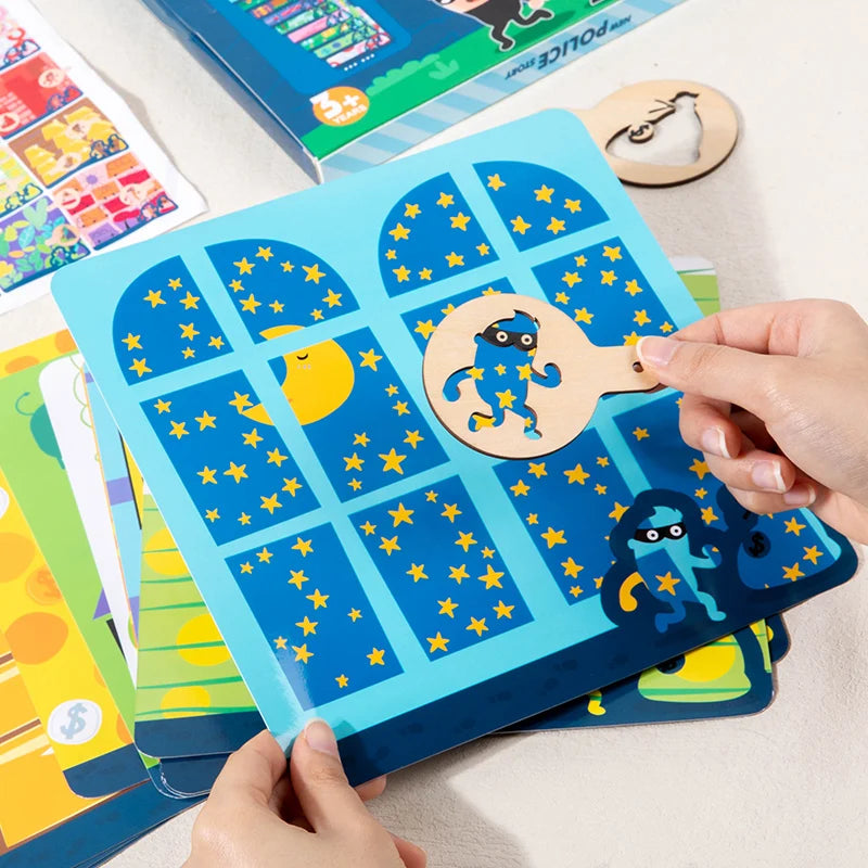 New Police Story Game Shape Matching Toys Interactive Board Games