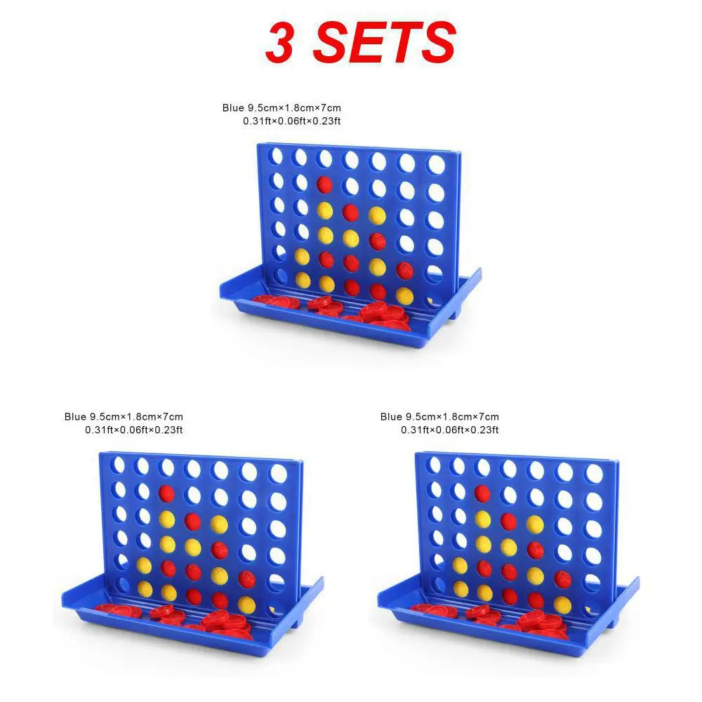 Connect 4 Game Classic Master Foldable Kids Children Line Up Row Board Puzzle Toy Gifts Board Game Parent-child Interactive Toys