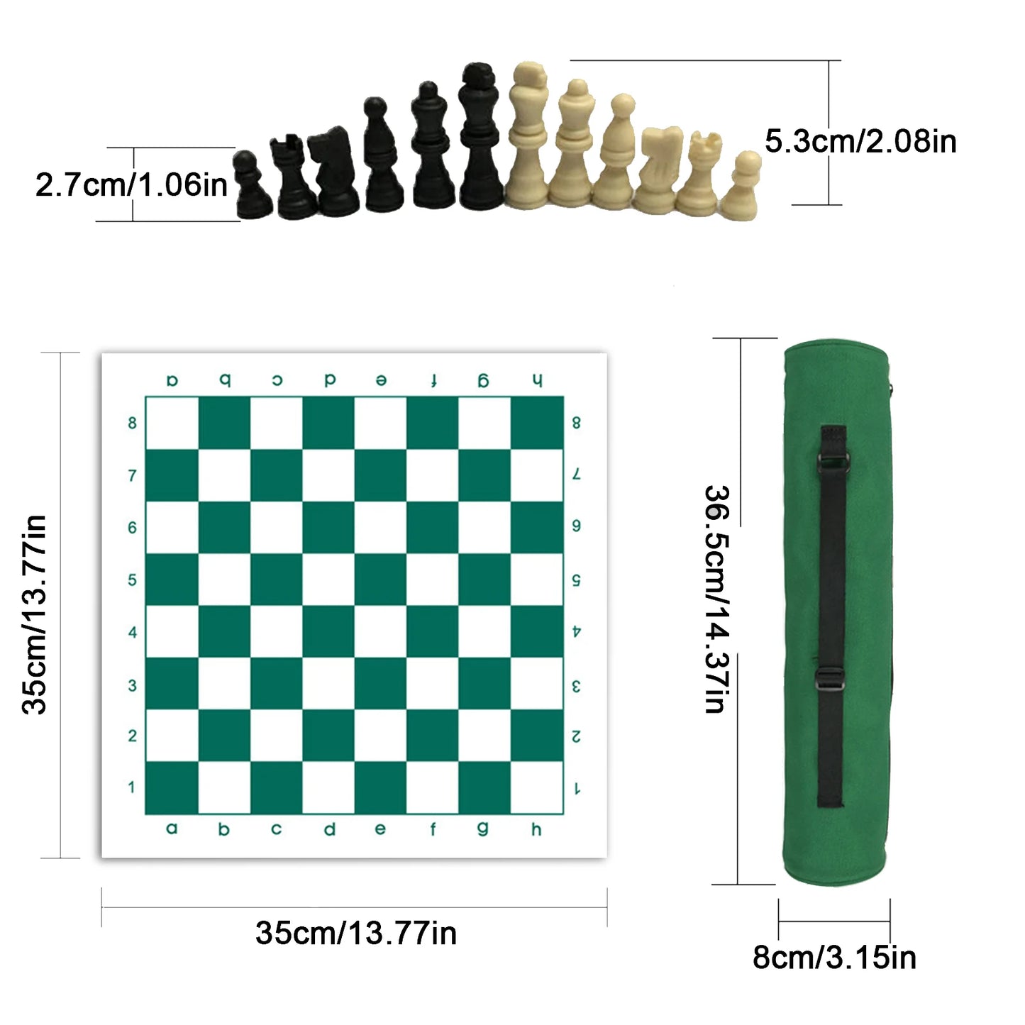 Chess Set PU Leather Chess Sets Travel Folding Board Games Parent Child Interactive Educational Toys Desktop Puzzle Board Game F