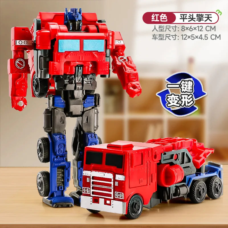 Transforming Car Model Toys Robot Kit Optimus Prime Bumblebee Deformed Car Toys Children Birthday Gift