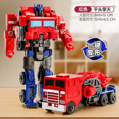 Transforming Car Model Toys Robot Kit Optimus Prime Bumblebee Deformed Car Toys Children Birthday Gift
